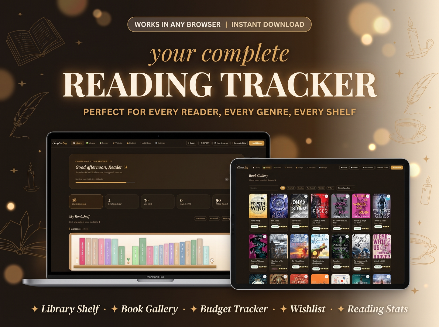 Reading Journal Template - ChapterLog